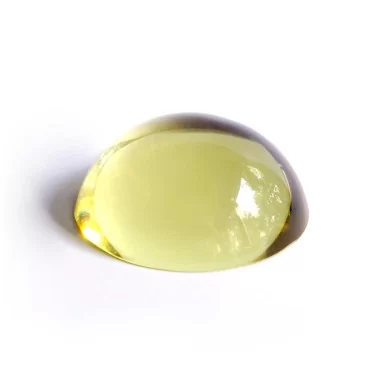 Halbkugel Kristallglas gelb 40mm