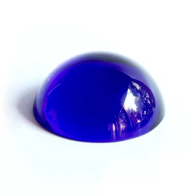 Halbkugel Kristallglas blau 50mm