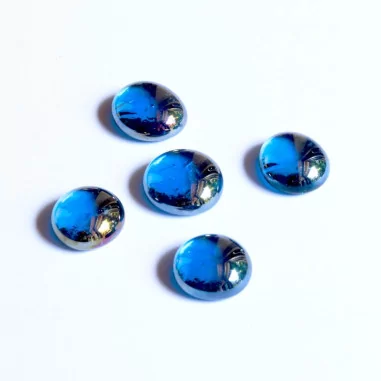 Glasnuggets hellblau irisierend 20mm