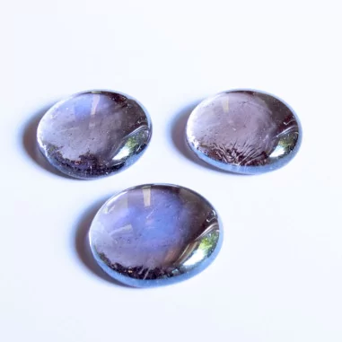 Glasnuggets lila irisierend 30mm