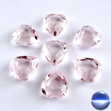 Acryl Herzen 23mm rosa
