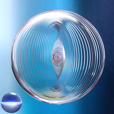 Windspiel Spirale Ringe rund