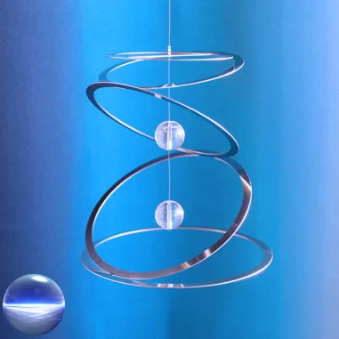 Ringkreisel mit 2 Glaskugeln