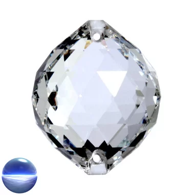 Glaskristall A - Kugel Dreieck 2-Loch 40mm