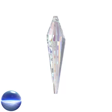 Glaskristall A - Spitzkegel irisierend 76mm