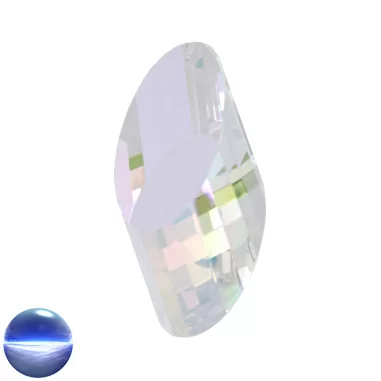 Glaskristall B - Ellipse irisierend 63mm