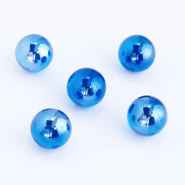 Glasmurmeln blau-hellblau irisierend 16mm