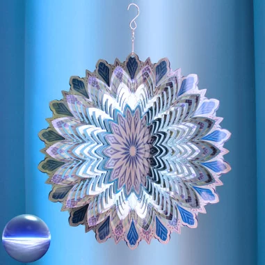 Windspiel Spirale - Bunte Blume