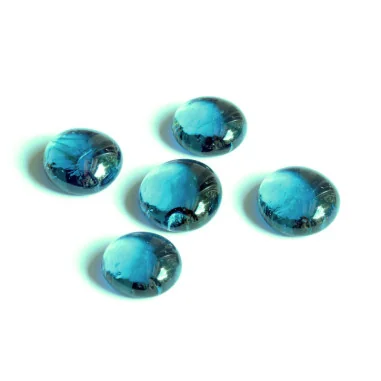 Glasnuggets türkis irisierend 20mm