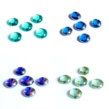 Glasnuggets 20mm 4er Mix 2 irisierend