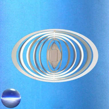 Spirale Edelstahl Oval