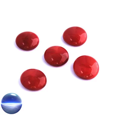 Glasnuggets - rot opak 20mm