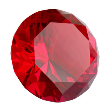 Kristallglasdiamant 56 Facetten ruby A