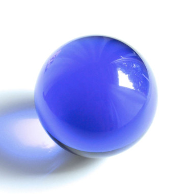 Kristallglaskugel dunkelblau