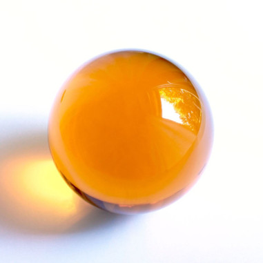 Kristallkugel Glas orange - amber