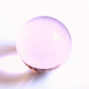 Kristallkugel Glas rosa
