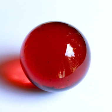 Glaskugel rot-orange