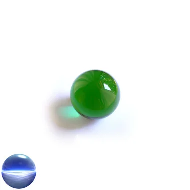 Kristallkugel Glas - grün 30mm