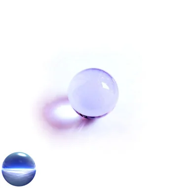 Kristallkugel Glas - lila 30mm
