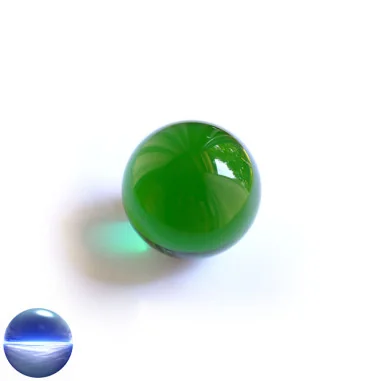 Kristallkugel Glas - grün 50mm