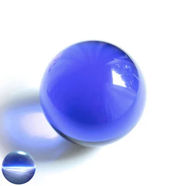 Kristallkugel Glas - dunkelblau 100mm