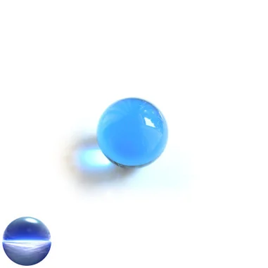 Kristallkugel Glas - hellblau 30mm