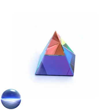 Pyramide Kristallglas klar VM 5 cm