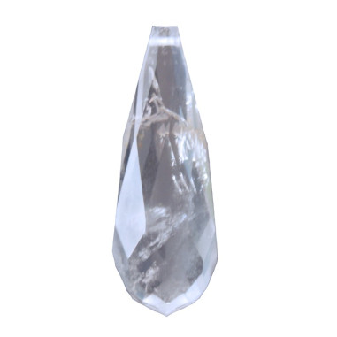 Bergkristall Tropfen 40 mm rund