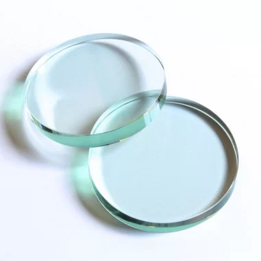 Kristallglasscheibe rund lindgrün 60 mm