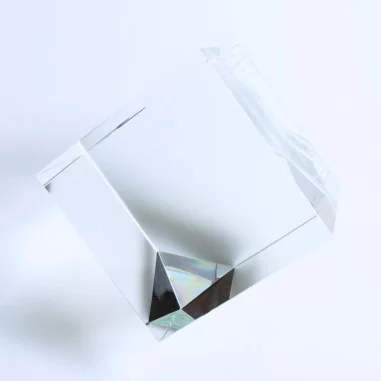 Kristallglaswürfel mit Standfläche 100 mm
