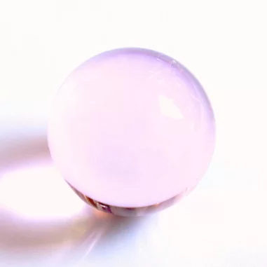 Kristallkugel Glas rosa