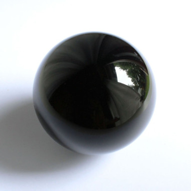 Kristallglaskugel schwarz opak